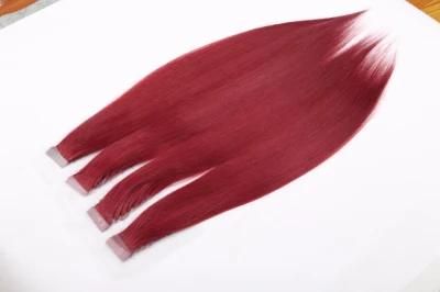 2# Darkest Brown PU Hair on Tape Extensions 20PCS Skin Weft Brazilian Hair Adhesive Tape Remy Human Hair 16&quot; 18&quot; 20&quot; 22&quot; 24&quot;
