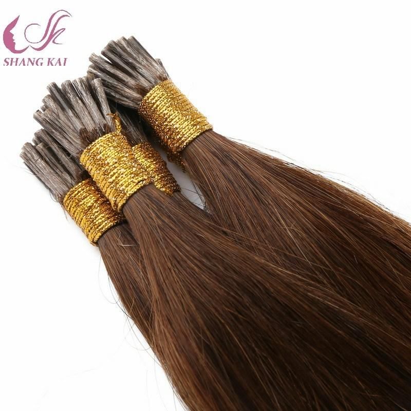 Double Drawn I Tip Ponytail Hair Stick Keratin Human Hair Extension