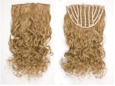 Clip in Half Wig Virgin Hair Clip on Hair Extensions (AV-HW00-27)
