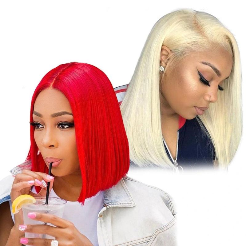 Kbeth Human Hair Wigs for North American Black Women Wholesale 100% Remy Hair Human Hair Natural Color 4*4 Bob 613 Lace Wig Manufacture