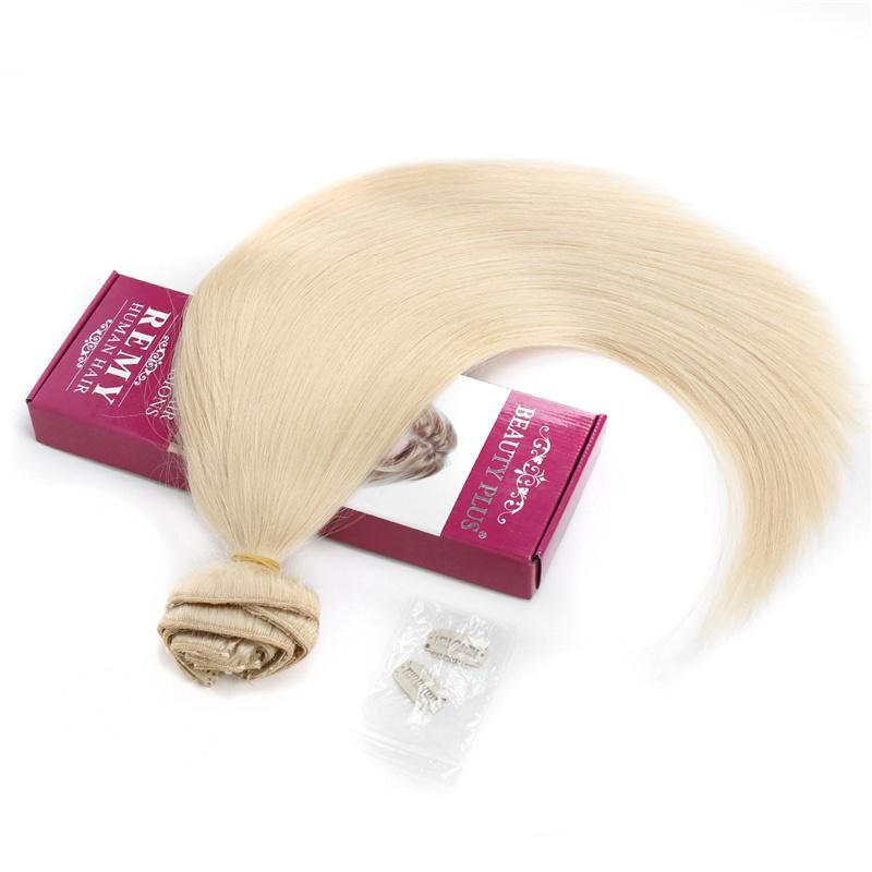 Raw Remy Hair Clip in Human Remy Hair Extensions Cuticle Aligned Clip in Human Hair