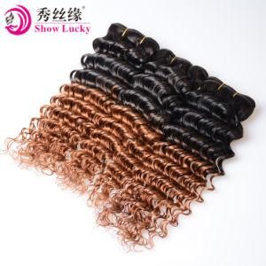 Best Human Hair Supplier Chinese Ombre Hair Deep Wave 7A Grade Human Hair Extension