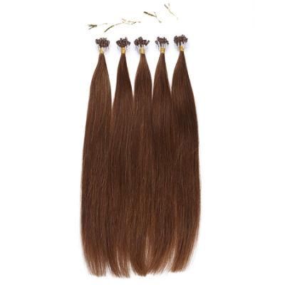 Ring Human Hair for Woman Extensions 8d Double Drawn Micro Bead Brown Blonde Invisible Thick Non-Remy 50g 1g/Strand 20&quot;