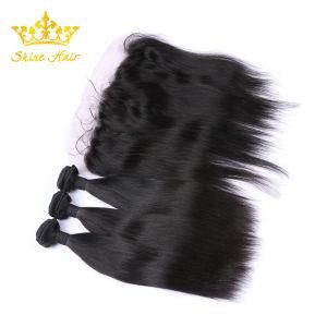 Silk Straight 13*4 &amp; 13*6 Lace Frontal 100% Brazilian Virgin Human Hair with Top Quality