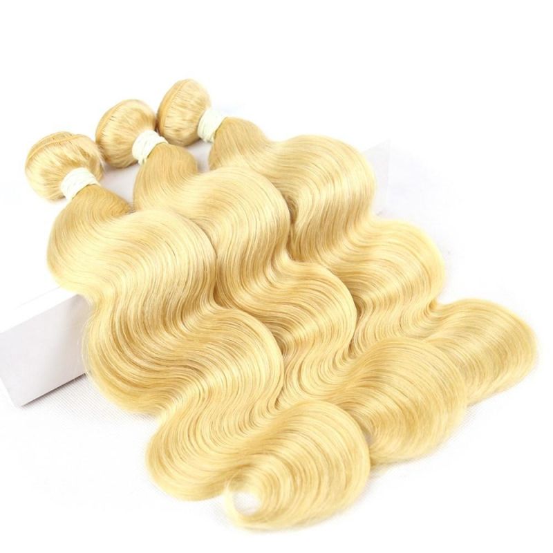 Riisca Hot Sale Blonde Brazilian Unprocessed Body Wave Virgin Human Hair