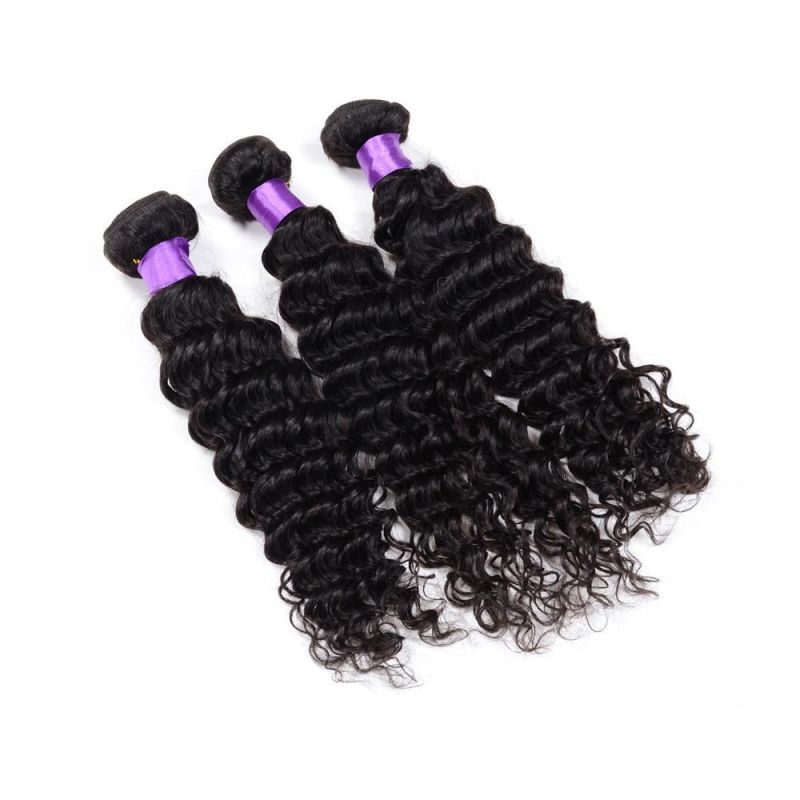 Virgin Brazilian Deep Wave Human Hair for Braiding