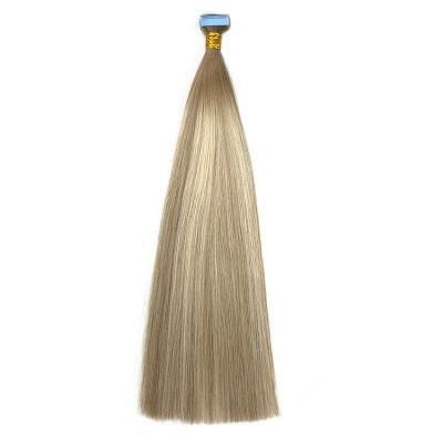 12A Raw Cuticle Aligned Russian 100% Human Hair Tape in Hair Extensions