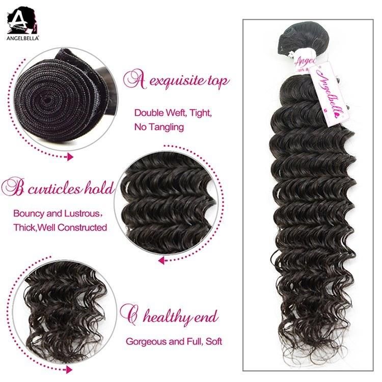 Angelbella Free Sample Hair Bundles Raw 100% Unprocessed Virgin Cuticle Aligned Hair