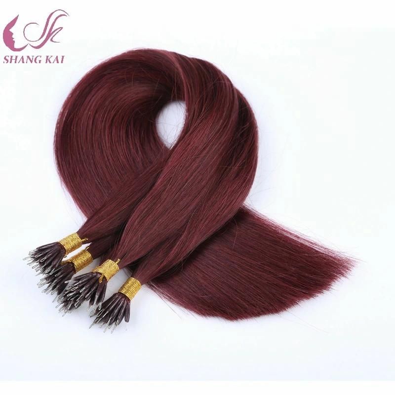 Shedding Free Unprocessed Double Drawn Nano Ring Hair Extensions Fast Shipping