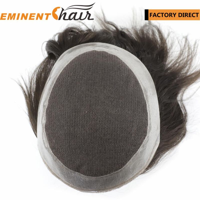 Lace Base Remy Hair Men′s Hairpieces