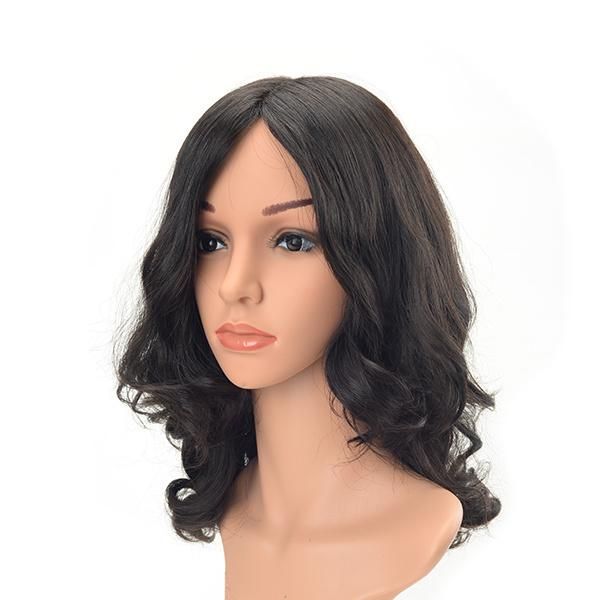 High Quality Mongolian Virgin Hair Women Natural Hair Toupee