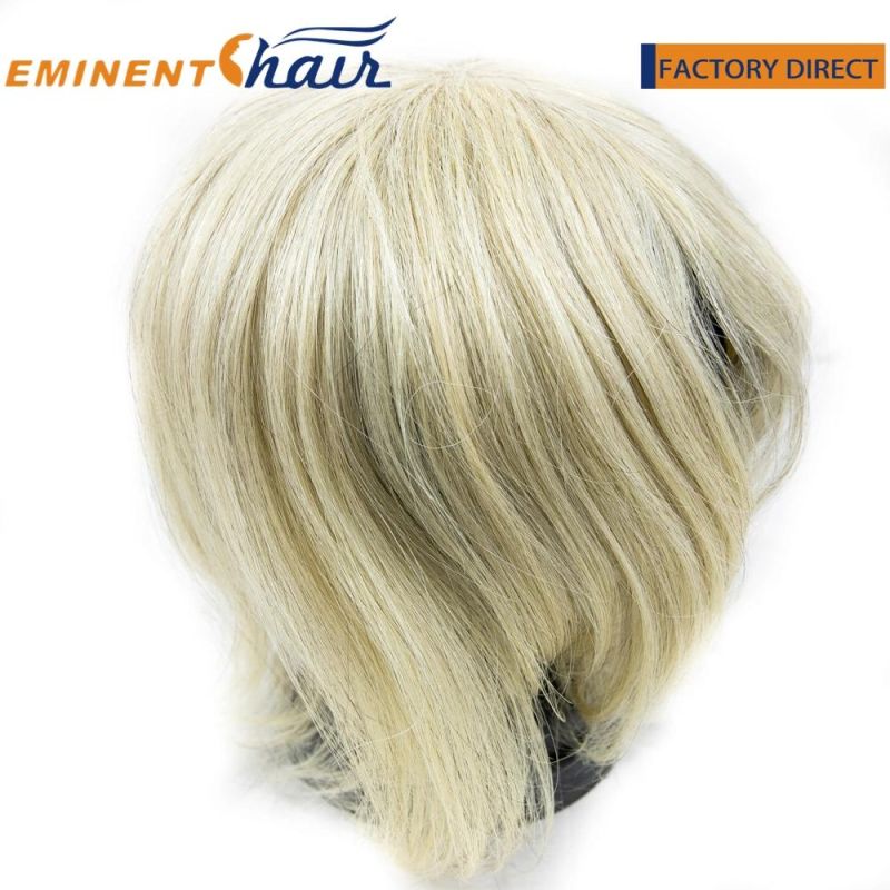 Remy Hair Custom Women Lace Wig in Blond Color