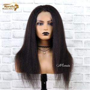 Morein Cuticle Aligned Raw Virgin Hair Kinky Straight Hair Full Lace Wig
