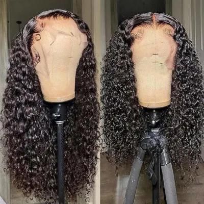 Human Hair Water Wave Pre Pluck Lace Wig