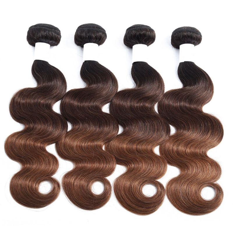 1b/4/30 Blond Ombre Human Hair Bundles Brazilian Hair Wavy Weave Bundles Colored Ombre Body Wave Bundles Remy Hair