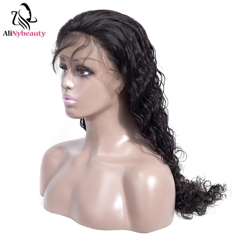 Wholesale Best Indian Human Hair Water Wave Lace Front Wig