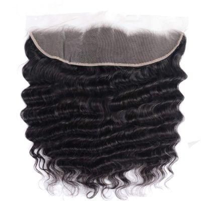 20inch Brazilian Loose Deep Wave 13X4 Lace Frontal, 100% Unprocessed Human Virgin Hair Loose Deep Curly Natural Color