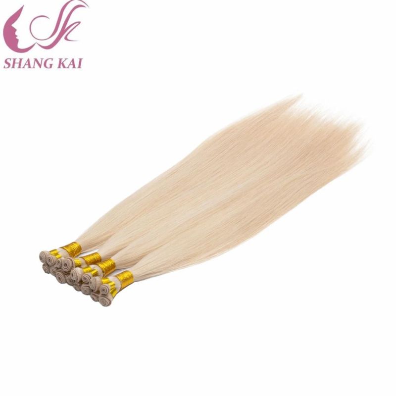 100% Russian Human Virgin Hair Cuticle Aligned Handtied Weft Hair