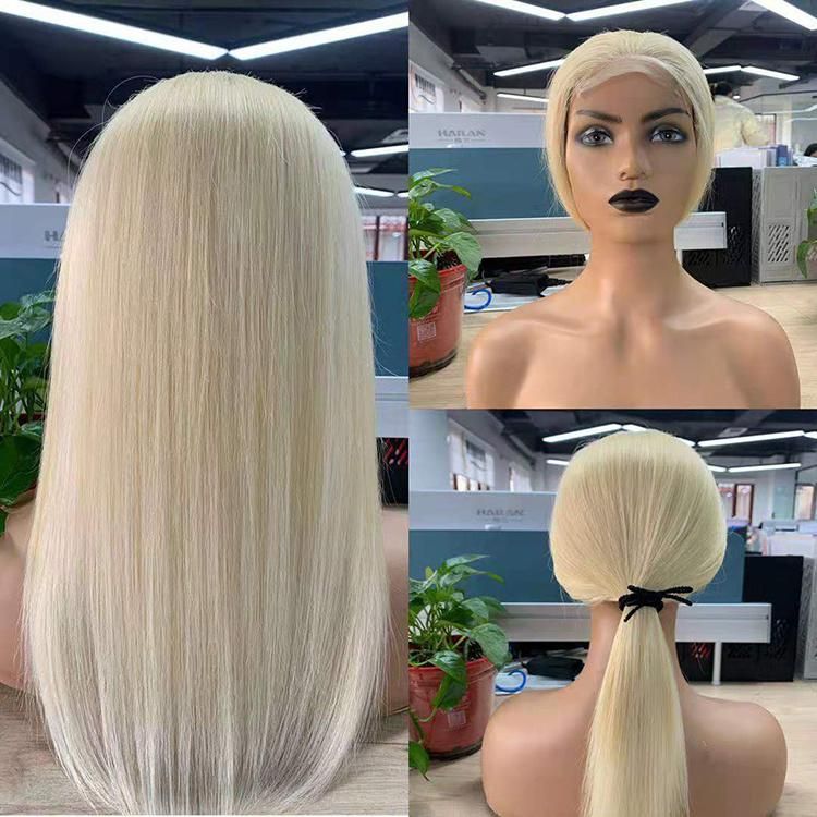 Raw Virgin Brazilian Human Hair 12A Grade Transparent HD Full Lace Blonde 613 Bob Human Hair Wigs