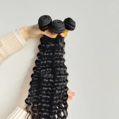 Luxuve Brazilian Deep Wave Bundles with Closure Remy Human Hair 3 4 Bundles with Lace Closure Queen Mary Human Hair Extensions