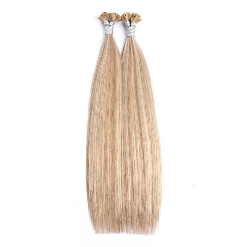 Remy Hair 0.8g/S 16 Inch Real Remy Flat Tip Human Hair Extension Silky Straight Dark Brown Pre Bonded Keratin Hair