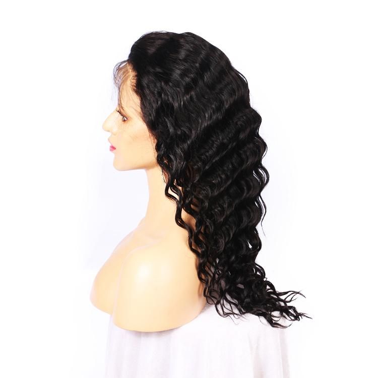 Cuticle Aligned Hair Deep Wave Human Hair Lace Wig