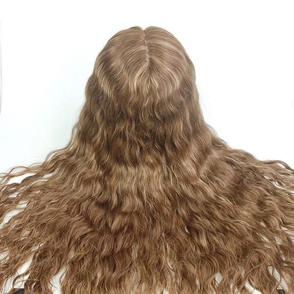 Human Hair Invisible Knots Silk Top Full Lace Hair Replacement