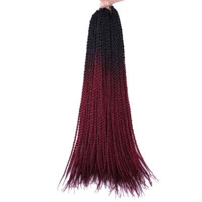 Ombre Red Wholesale Dreadlocks Senegalese Twist Crochet Synthetic Hair Extensions Braids