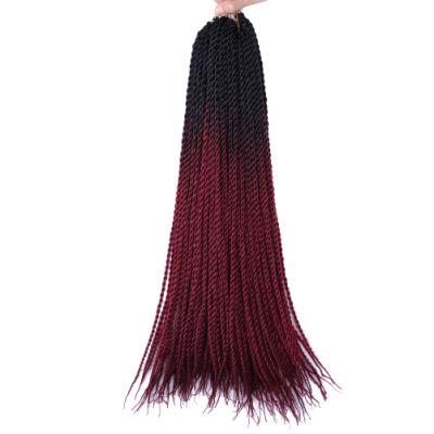 Ombre Red Wholesale Dreadlocks Senegalese Twist Crochet Synthetic Hair Extensions Braids