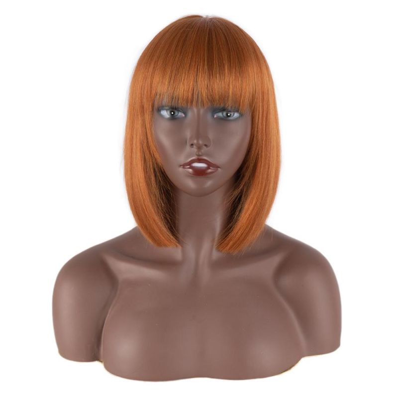 Kbeth Human Hair Wig with Bangs for Black Women Virgin Hair Silky Straight 100% Remy Virgin Green Brown Pink Cyan Skin Ttransparent Lace Front Wigs Bulk Supply