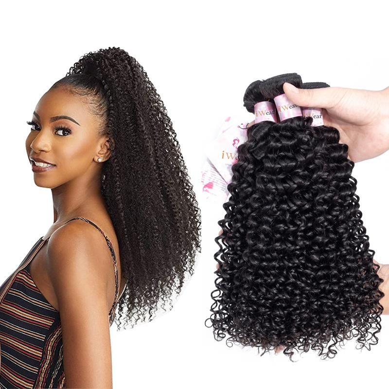 Kbeth Human Hair Extension for Black Girls Good Quality Overnight Shipping Malaysian 8A Grade Virgin Brazilian Ready to Ship Kinky Curly Hair Extensions
