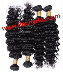 Unprocessed Brazilian Human Hair Deep Wave Hair Extension Weft