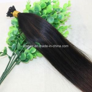 High Quality 1b/5# Color European Human Virgin Hair Single and Double Drawn I Tip Hair Extensions