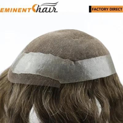 Factory Direct Human Hair Replacement Men&prime;s Toupee