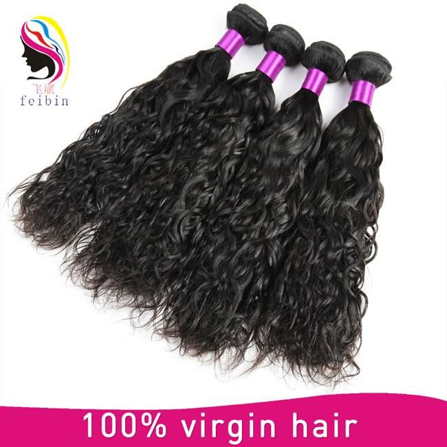 Different Patterns Wholesale Brazilian Human 4bundles Hair with Water Wave Hair Bundles