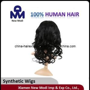 Dark Black Human Hair Lace Wigs, Curly Back Wig
