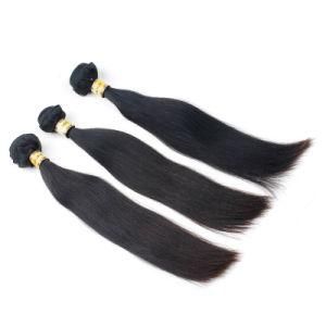 Natural Black Color Straight Brazilian Remy Human Hair Weft