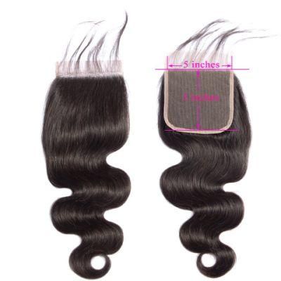 Body Wave Lace Closure Remy Hair 5X5 Transparent HD Lace Closure Free Part Middle Part Three Part Lace Closure Wholesale Human Hair