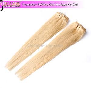 Can Be Customized Meche Human Hair Clip in Hair Extension