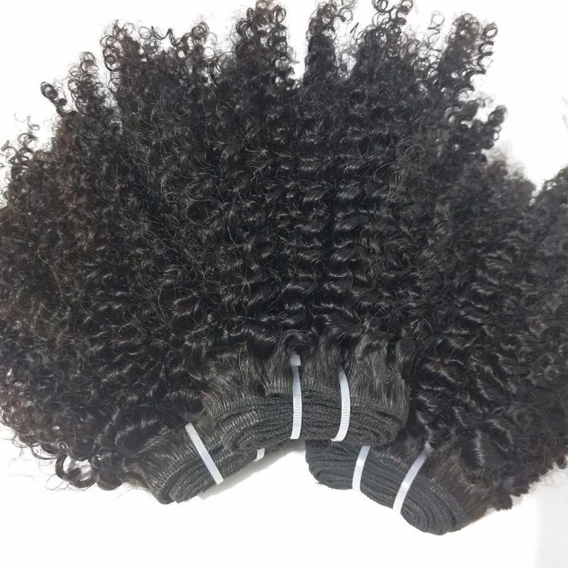 Cheap Wholesale Afro Kinky Curly Brazilian Human Hair Weaving