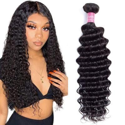 Kbeth 10A Brazilian Deep Wave Bundles 100% Unprocessed Virgin Human Hair Bundles Wet and Wavy Remy Curly Weave Human Hair Bundles