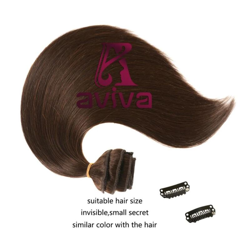 100% Human Hair Extension Clip in Human Hair