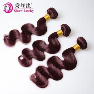 Hot Sale! 100% Virgin Brazilian Human Hair Extensoin Body Wave Red Remy Human Hair