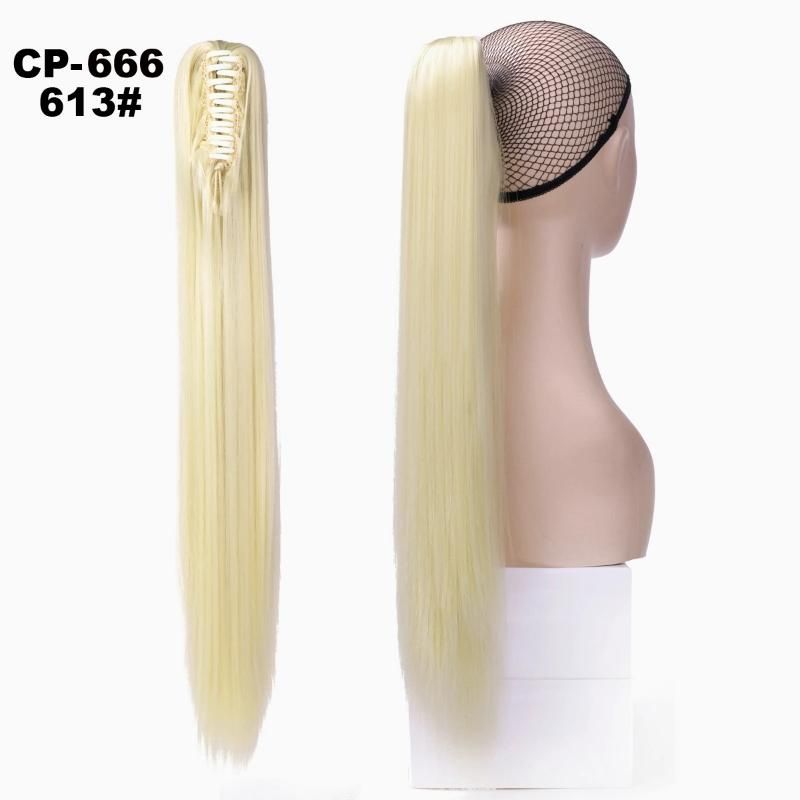 Synthetic Clip Hair Pieces Drawstring Ponytail Clip in Hair Extension