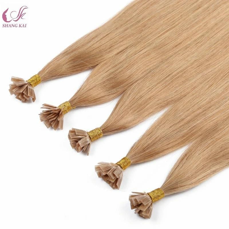 Good Quality Remy Human Hair Flat Tip Keratin Hair Extensions