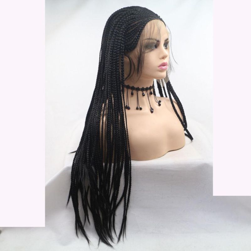 New Style Lace Front Synthetic Wigs Hair Braided Wig with Baby Hair