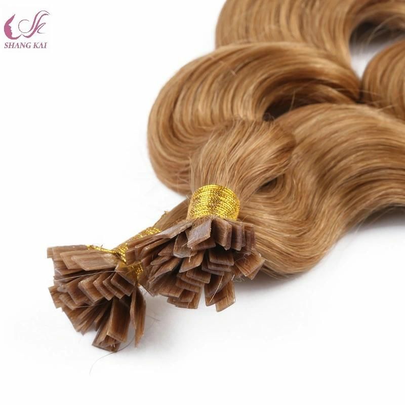 Remy Hair Extension Factory Wholesale Price Various Color Flat Tip Hair Extension Virgin Hair