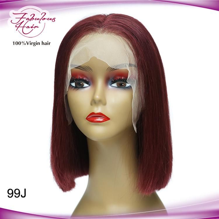 13A Wholesale Human Hair Wig 99j Lace Front Bob Wig