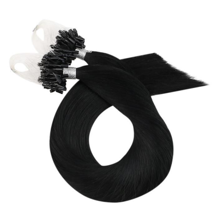 Micro Loop Hair Extensions Human Hair Micro Bead Micro Links