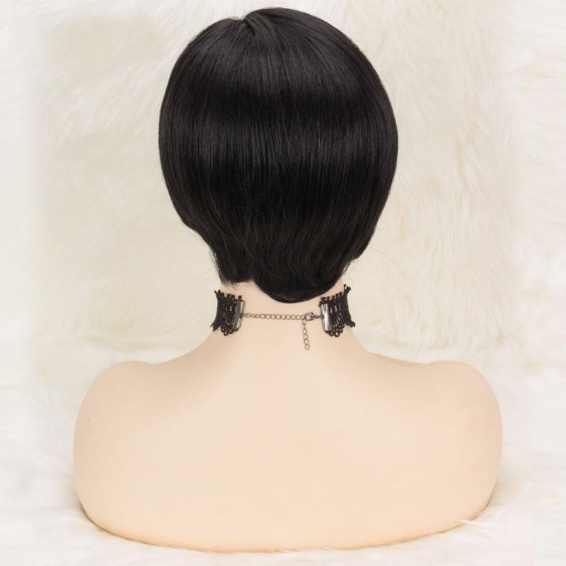 Straight Bob Pixie Cut Wig Part Lace Human Hair Wigs Short Lace Human Hair Wig Brazilian Wigs 150% Density for Black Women